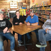 Ryan Anderson, Ashley Gray, Byron Gray, and Carol Anne Priddy in the Coalson’s Grocery, Deli
&amp; Meat Market which also houses Stomping Grounds Coffee &amp; Tea and Imprint Ministry at
131 N. Minter Ave., (940) 849-0099. Store hours are Monday – Friday, 9:00 am – 6:00 pm and
Saturday, 10:00 am – 4:00 pm.